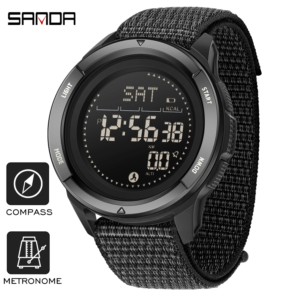 Metronome Digital - SANDA Marke Elektronische Uhren Herren Sport
