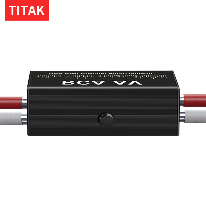 Audio Music Isolator - Tragbarer Professioneller 2-Kanal RCA Audio-Signalisolator Rauschfilter