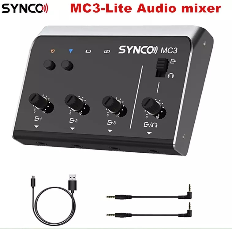 Audio And Music Mixer - Synco MC3 Lite Audio-Mixer, 4-Kanal, ultrakompaktes,