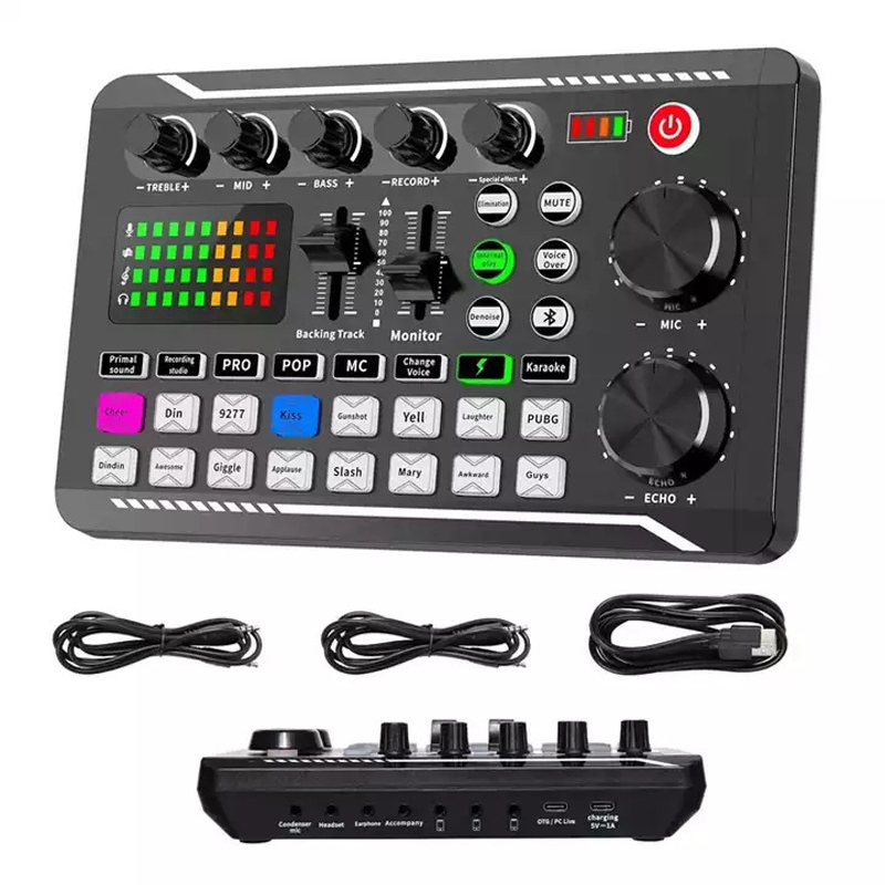 Audio Music Voice Changer - F998 Live Soundkarte Audio Tuner Höhen