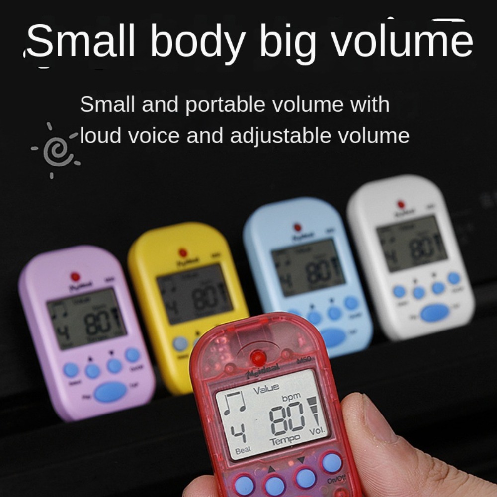 Metronome Digital - LCD Mini-Metronom Professionelles Zweikanal-Clip-on Taschenmetronom aus