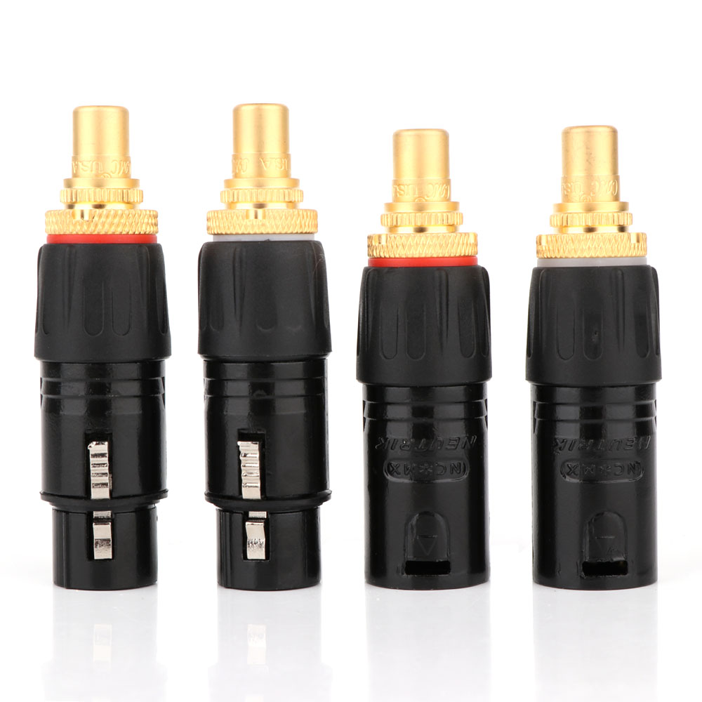 Cable Xlr Balanced - 2PC NEUTRIK XLR stecker auf RCA