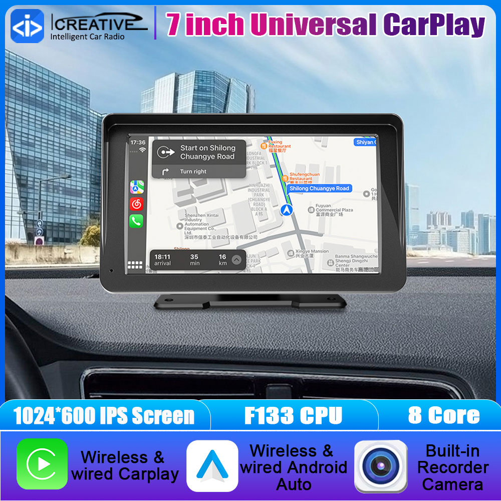 Audio Music Only - 7-Zoll Kabelloses CarPlay & Android Auto