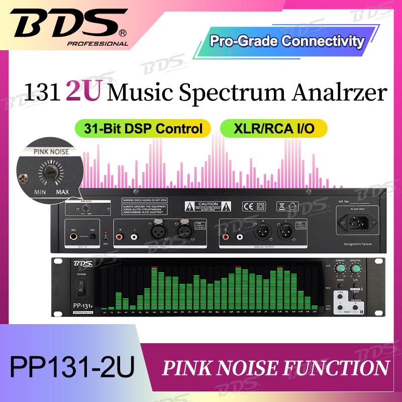 Audio Music Generator - BDS PP-131P Rackmount-Audianalysator mit 31 Segmenten,