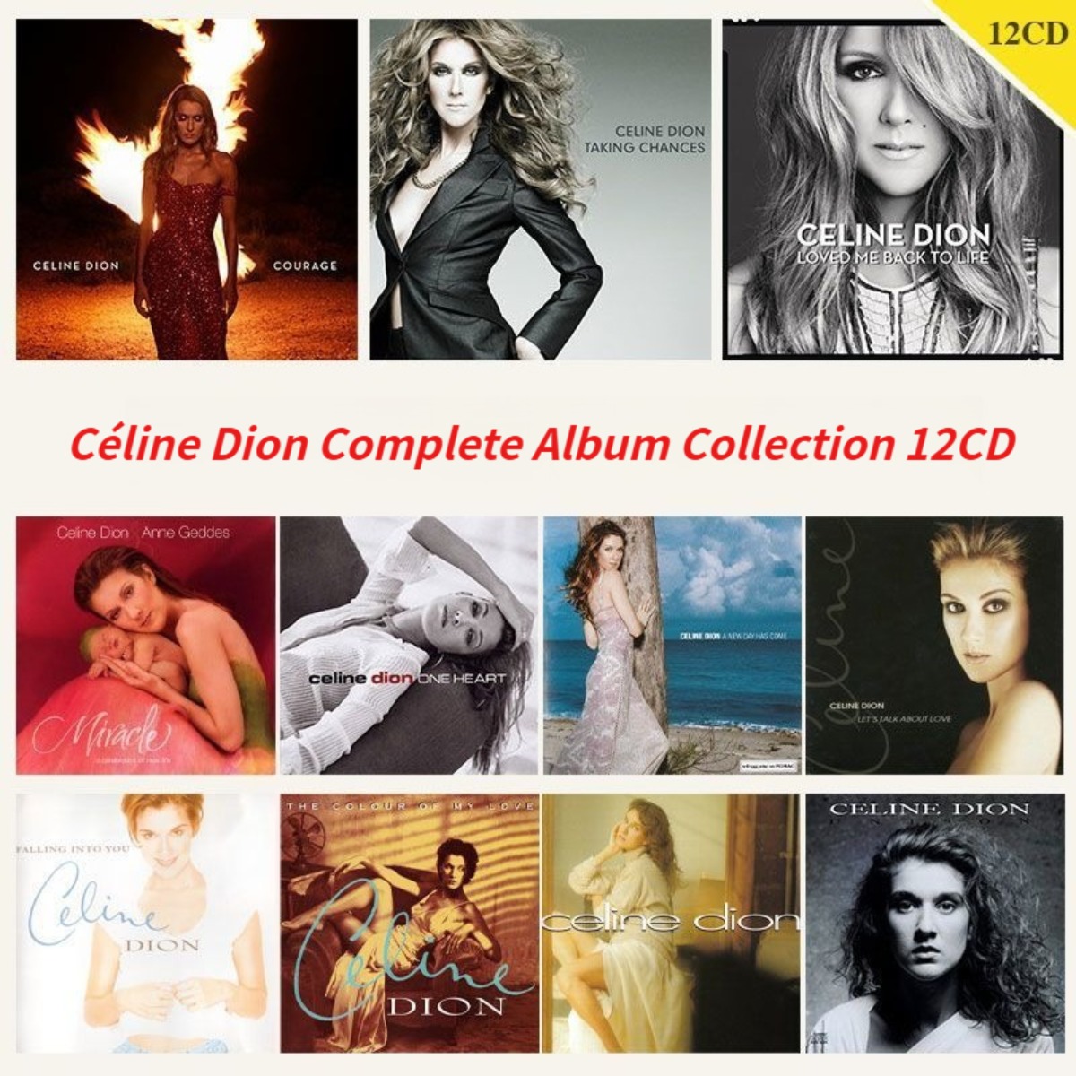 Audio Music Only - Celine Dion: Die ultimative komplette Albumsammlung,