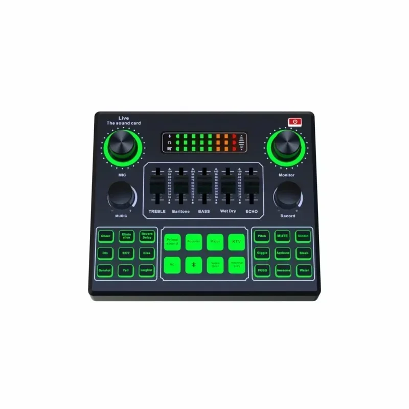 Audio Music Voice Changer - V9SJ Externe Audio Mixer Live Soundkarte