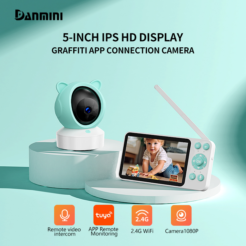 Audio Music Network - Danmini TUYA App Control Babyphone 5''
