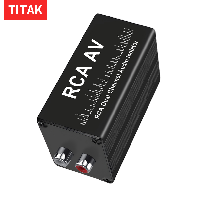 Audio Music Isolator - 3,5-mm-Aux-Erdschleifenisolator, tragbarer Audiosignalisolator, Rauschfilter, professioneller Hum-Eliminator,