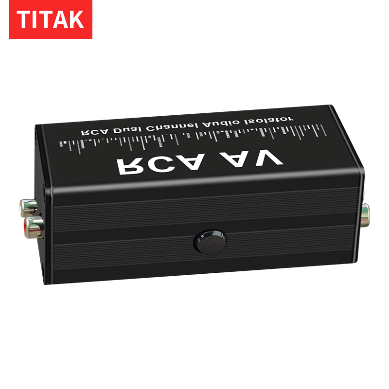 Audio Music Isolator - Professioneller Tragbarer 3,5mm Aux-Erdungsschleifenisolator, Audio-Signalisolator, Geräuschfilter,