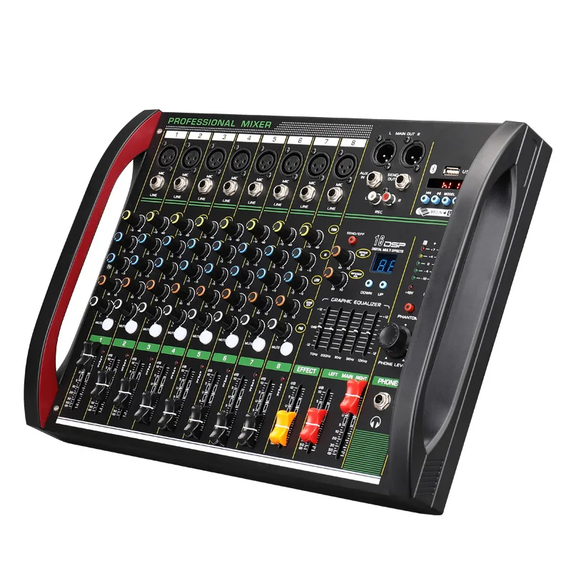 Audio Mixer 4 Channel - 4/8-Kanal-Mixer dsp Nachhall Effekt profession elle
