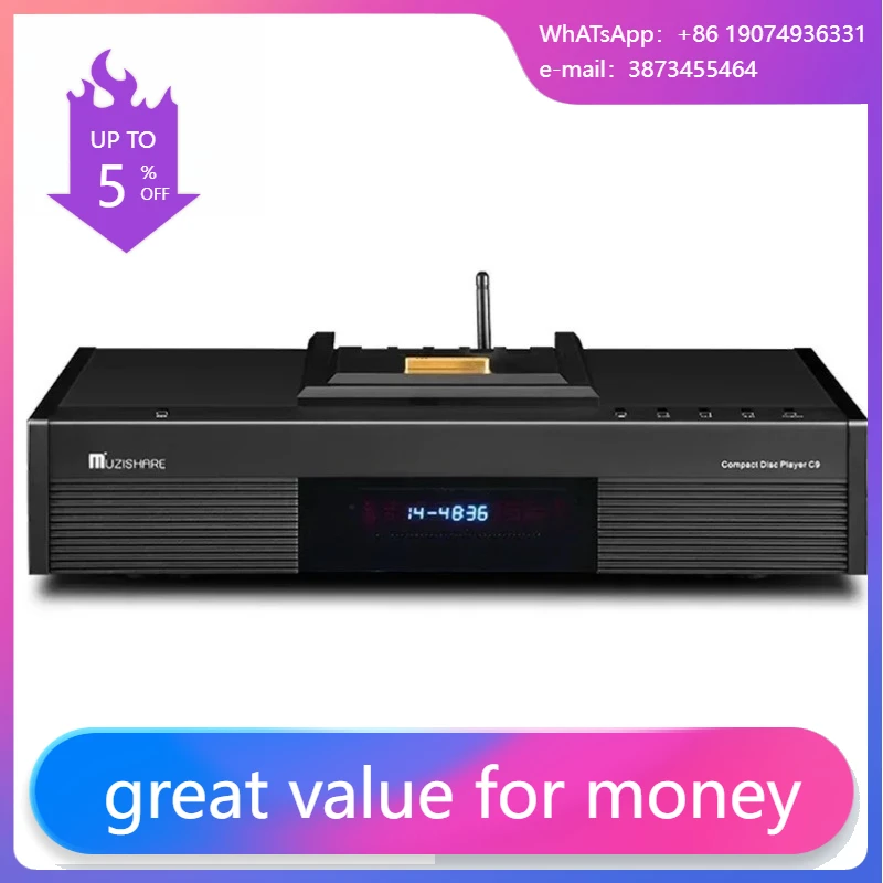 Audio Player With Youtube Music - C9 KSS-213Q Professioneller Fortschrittlicher Heim-CD-Player mit