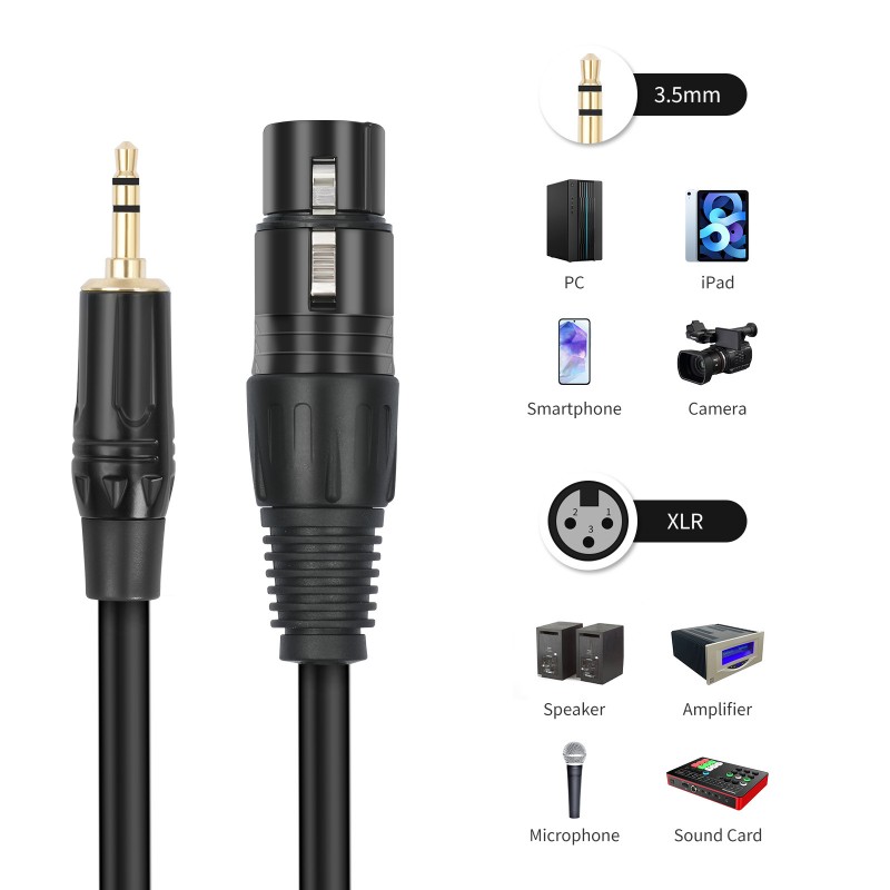 XLR auf AUX 3,5 mm Klinke Audi – Cable Xlr Balanced Bewertung und Preis