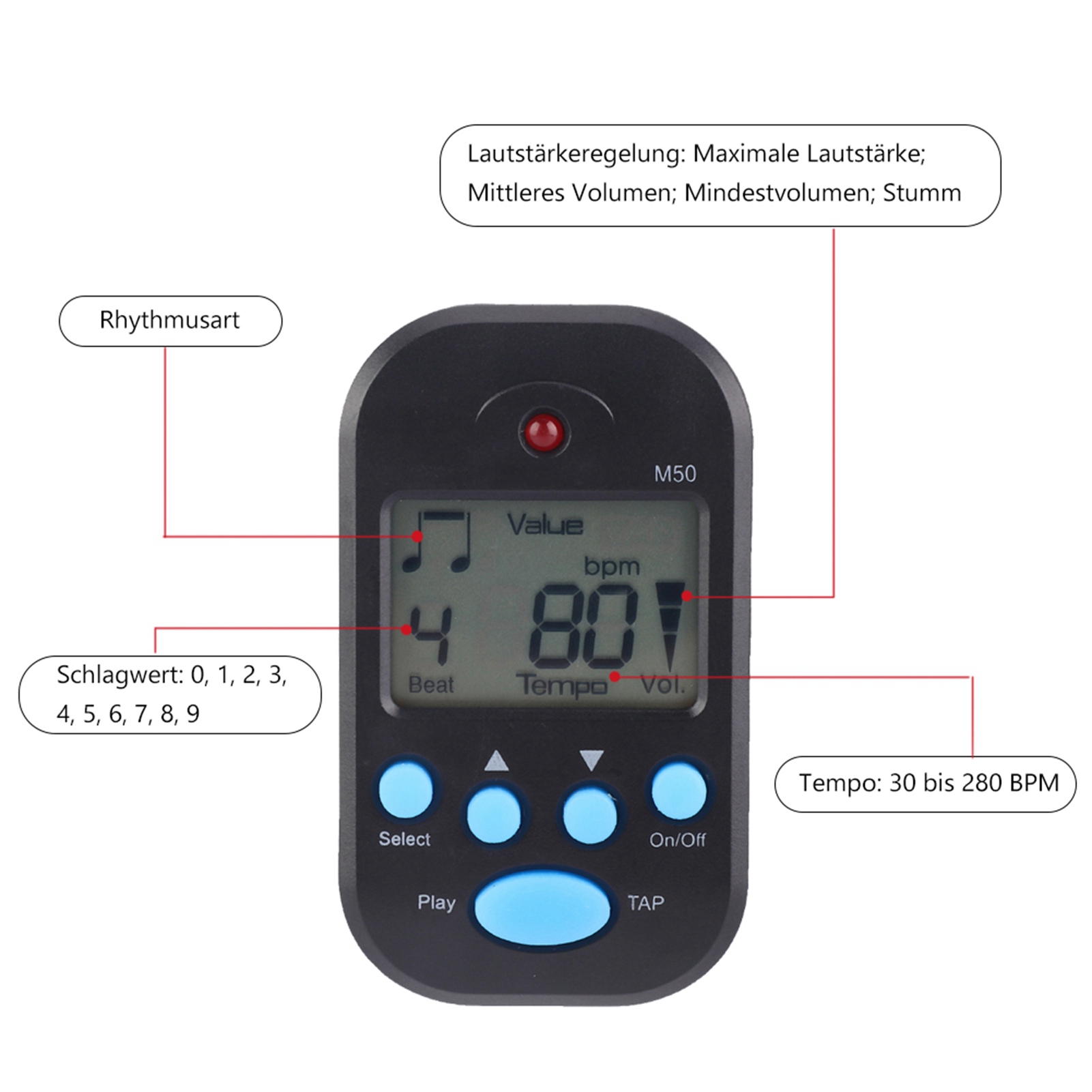 Mini Metronom Professionelle C – Metronome Digital Bewertung und Preis
