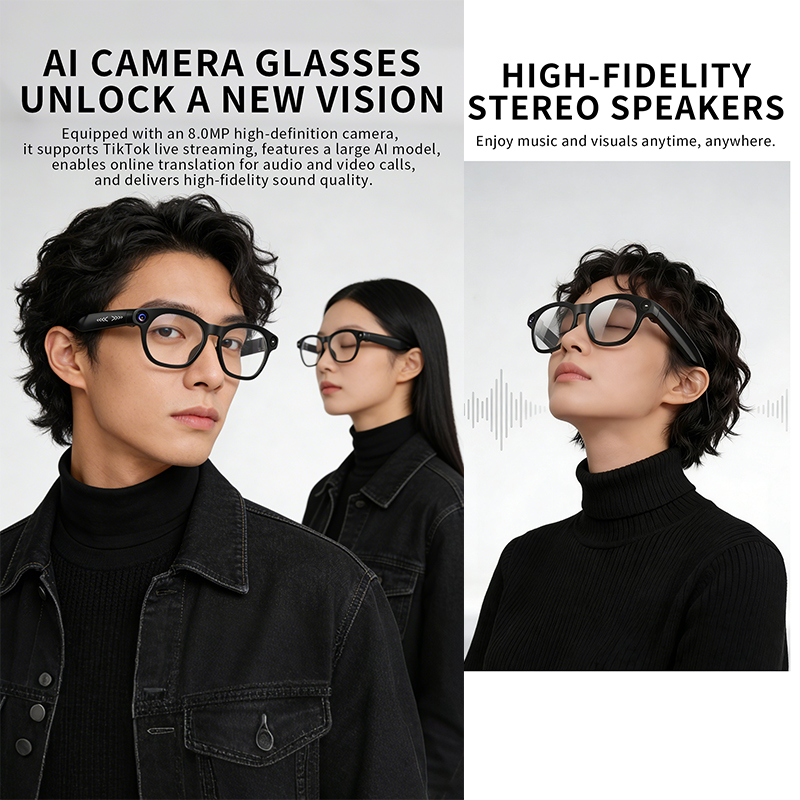 Neue Modische Smart-Brille mit – Audio With Music Ai Bewertung und Preis
