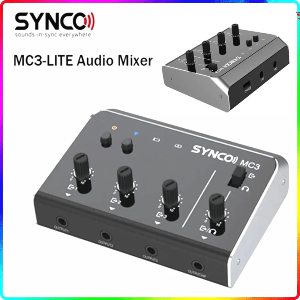 Synco MC3 Lite Audio-Mixer, 4- – Audio And Music Mixer Bewertung und Preis
