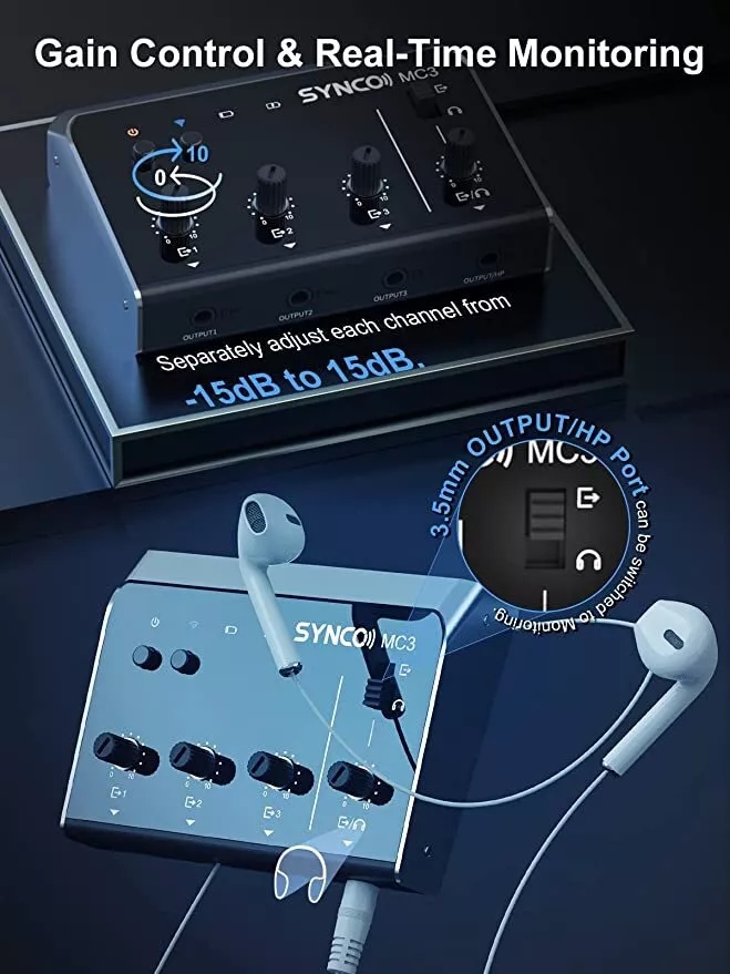 Synco MC3 Lite Audio-Mixer, 4- – Audio And Music Mixer Bewertung und Preis