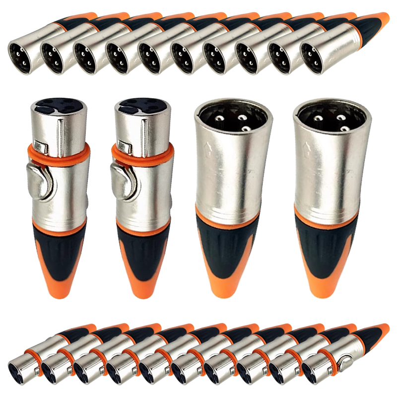 5/20/100pcs 3-poliger wasserdi – Cable Xlr Balanced Bewertung und Preis