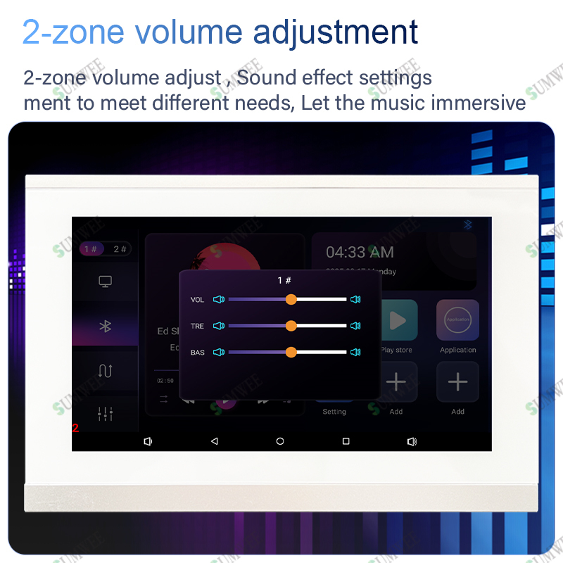7 Zoll Touchscreen 2-Zonen Sma – Audio Music In Background Bewertung und Preis