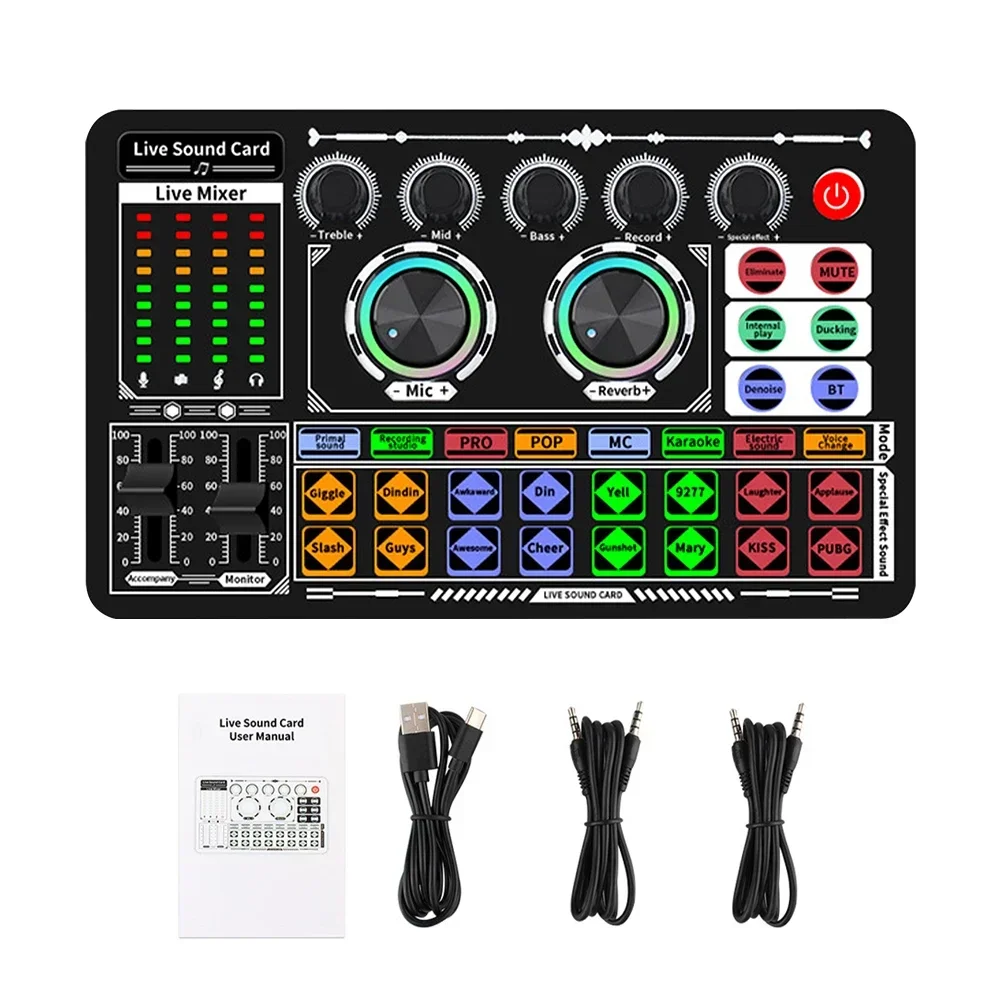 USB-Audiomischer, Live-Soundka – Audio Music Voice Changer Bewertung und Preis