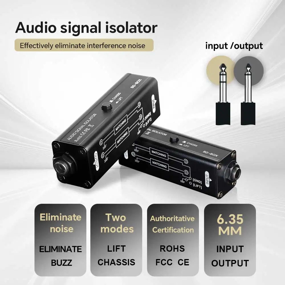 Tragbarer 6,35-mm-AUX-Erdschle – Audio Music Isolator Bewertung und Preis