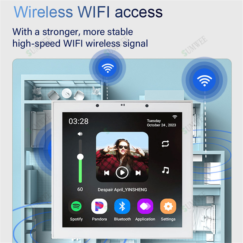 WLAN-fähiger Smart-Audio-Wandv – Audio Music In Background Bewertung und Preis