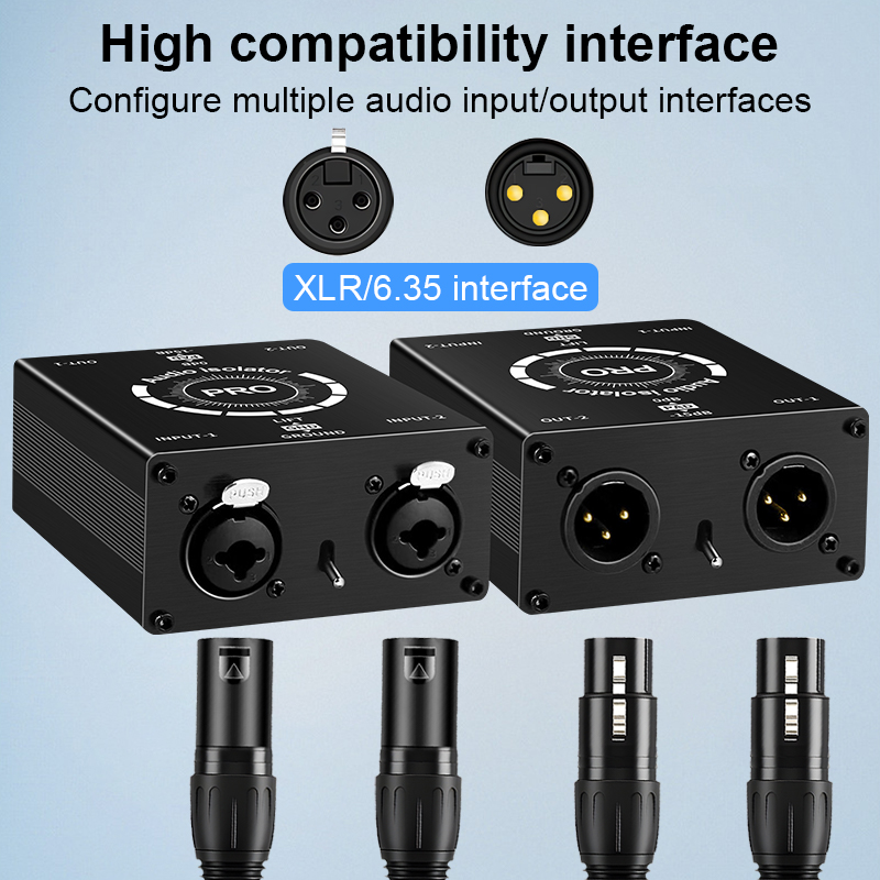 Professioneller 6,5mm XLR 2-Ka – Audio Music Isolator Bewertung und Preis
