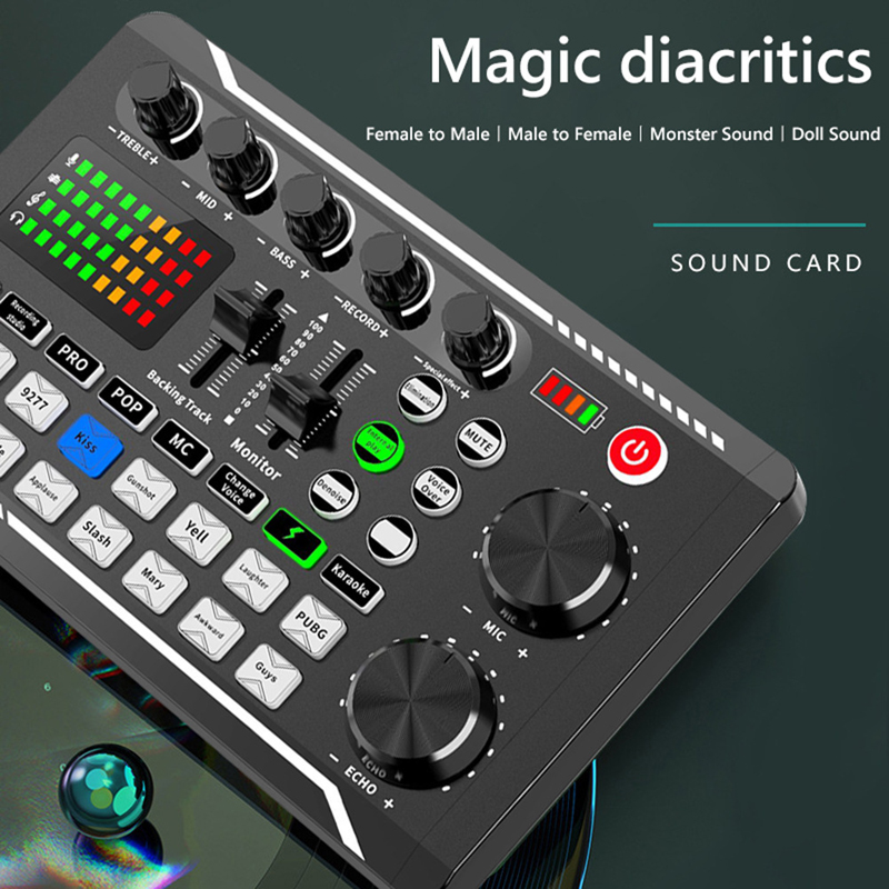 F998 Live Soundkarte Audio DJ  – Audio Music Voice Changer Bewertung und Preis