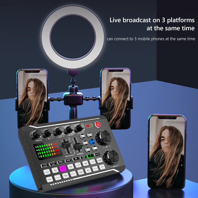 F998 Live Soundkarte Audio DJ  – Audio Music Voice Changer Bewertung und Preis