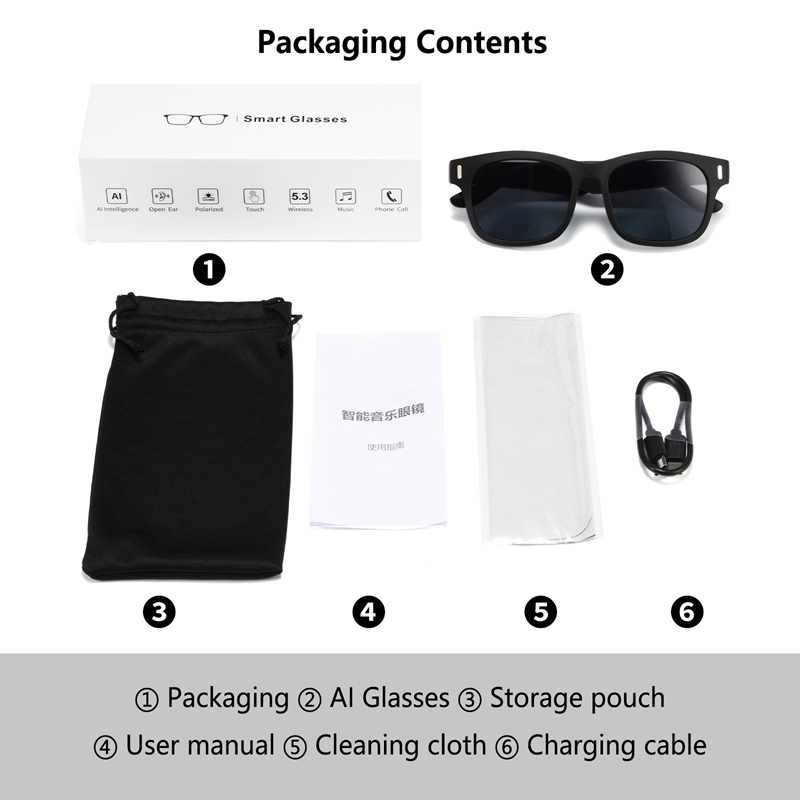 KI-Intelligente Sonnenbrille B – Audio With Music Ai Bewertung und Preis
