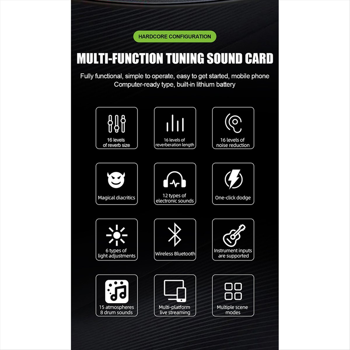 DT77 SN800 Live-Soundkarte Sti – Audio Music Voice Changer Bewertung und Preis