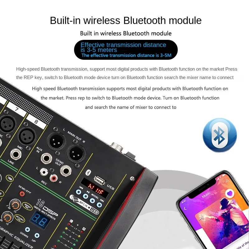4/8-Kanal-Mixer dsp Nachhall E – Audio Mixer 4 Channel Bewertung und Preis