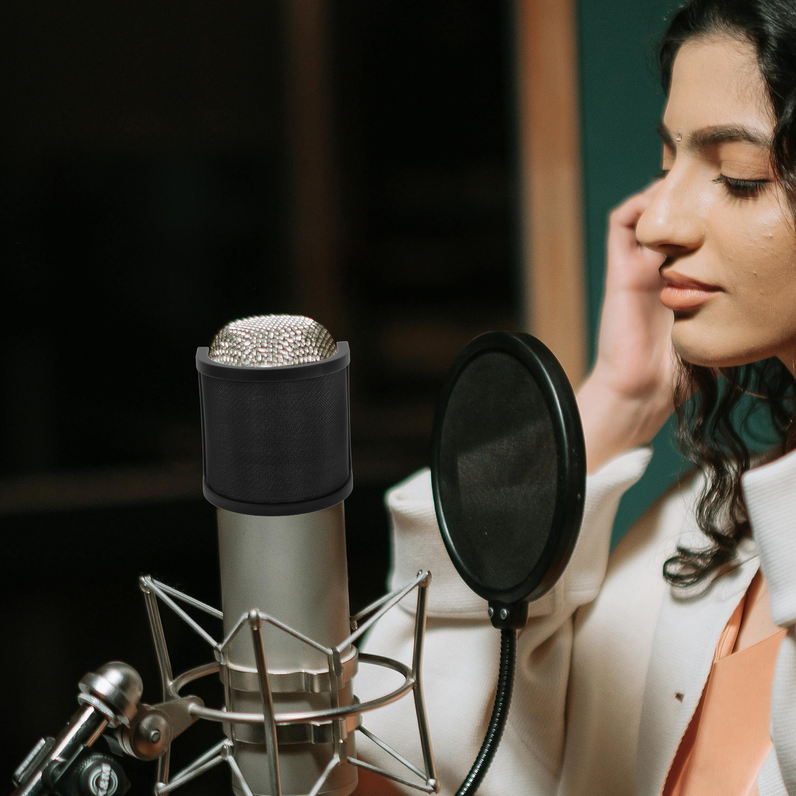 Doppelschichtiger U-förmiger M – Recording Pop Filter Bewertung und Preis