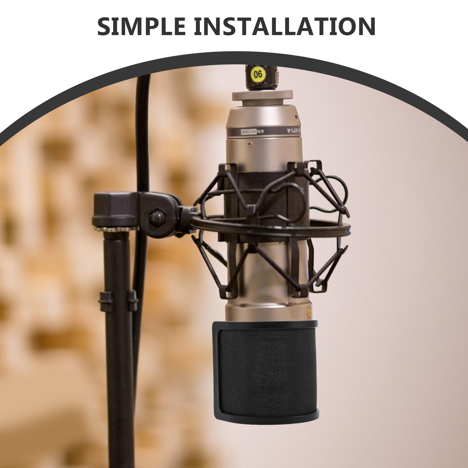 Doppelschichtiger U-förmiger M – Recording Pop Filter Bewertung und Preis