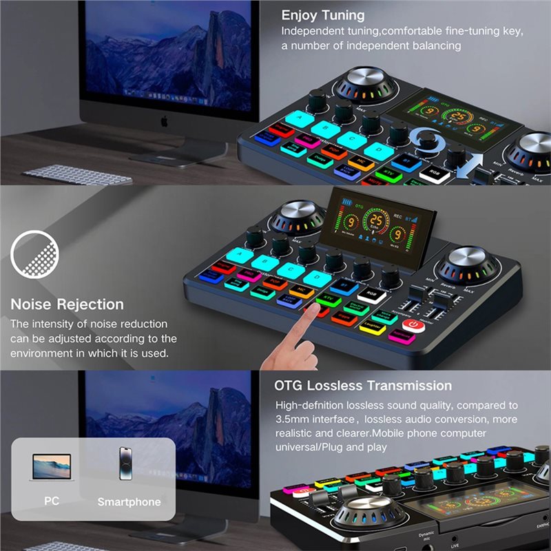 ABLB-Audio-Mixer, Live-Soundka – Audio Music Voice Changer Bewertung und Preis