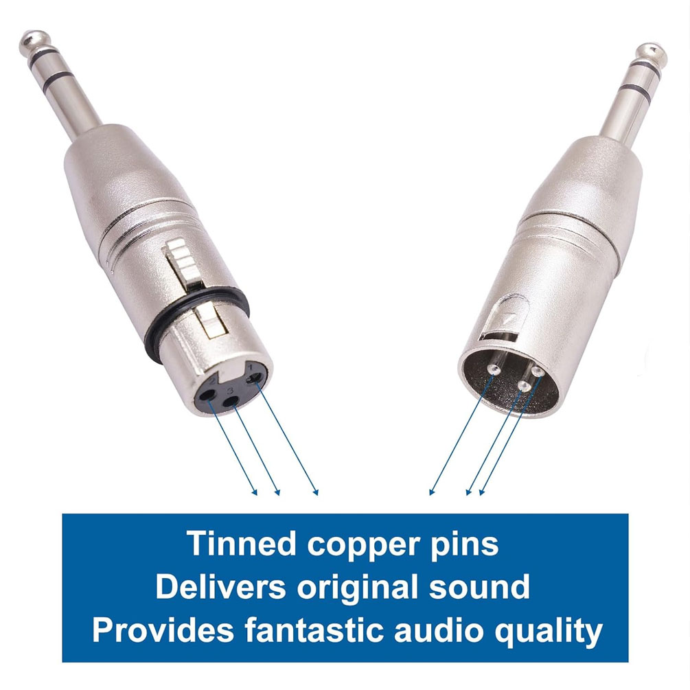 2PCS 1/4 Zoll TRS auf XLR Adap – Cable Xlr Balanced Bewertung und Preis