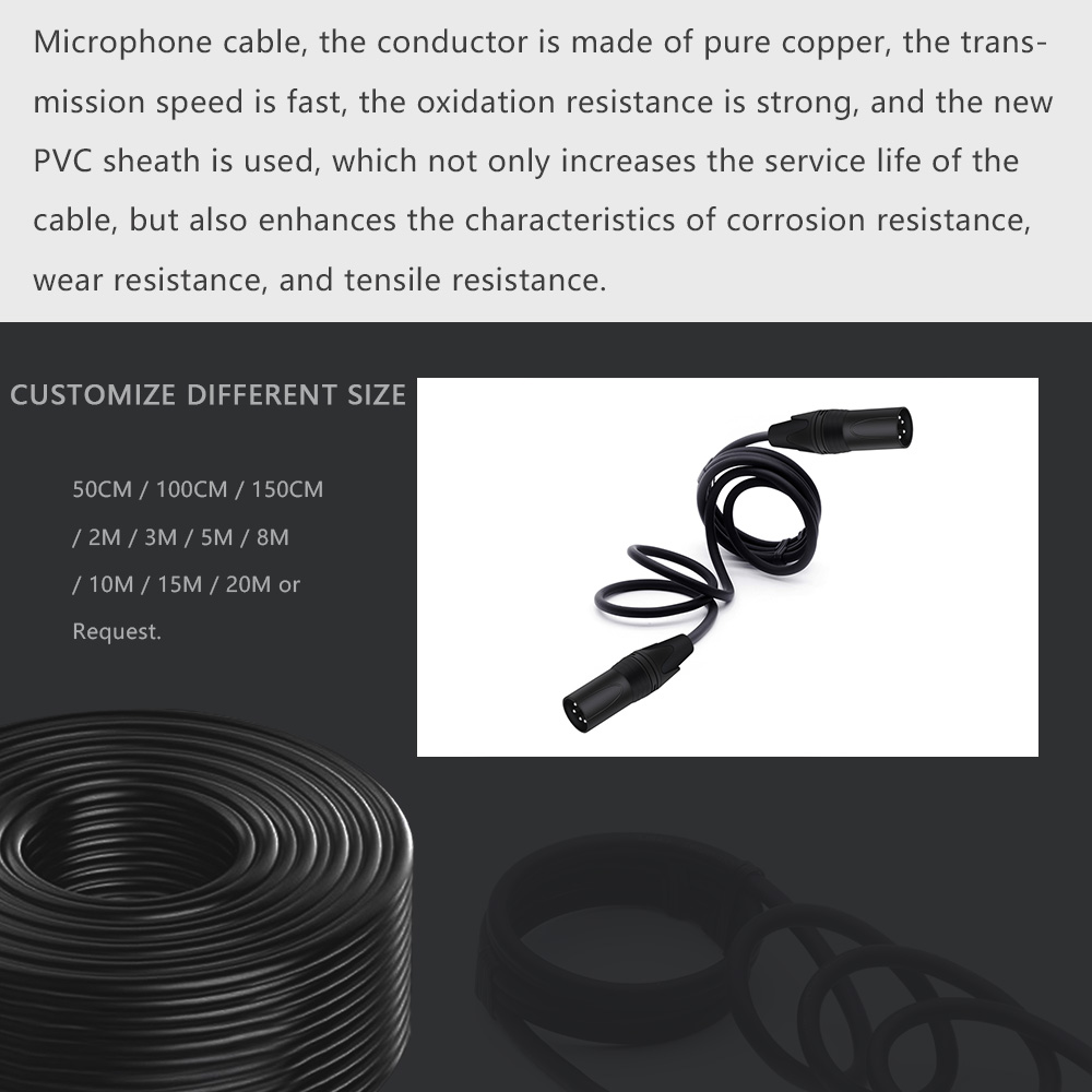 Ausgewogene Patchkabel XLR Mal – Cable Xlr Balanced Bewertung und Preis
