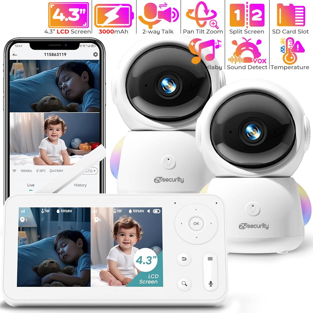2K-Babyphone mit 2 Kameras und – Audio Music Network Bewertung und Preis