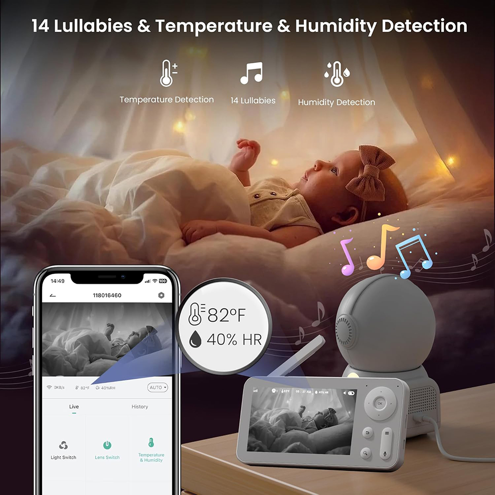 2K-Babyphone mit 2 Kameras und – Audio Music Network Bewertung und Preis