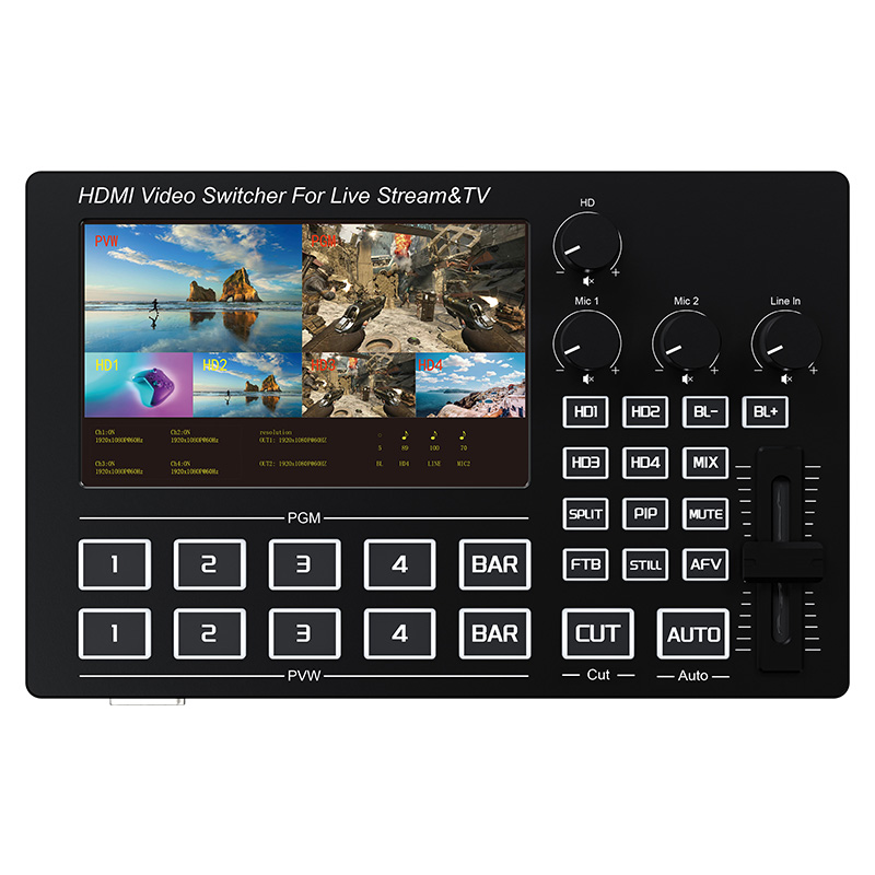 1080P 4-Kanal HDMI Live-Stream – Audio Mixer 4 Channel Bewertung und Preis