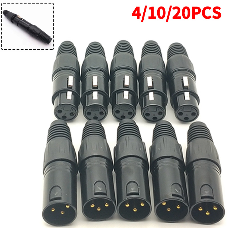 4/10/20PCS 3-Pin XLR Stecker a – Cable Xlr Balanced Bewertung und Preis