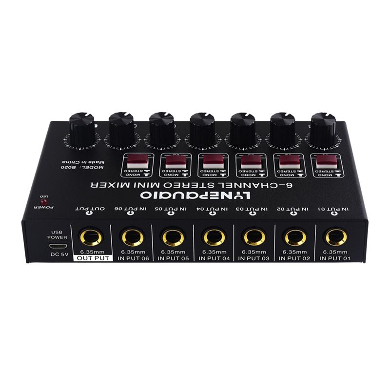 Exquisite-Mini 6-Kanal Stereo- – Audio And Music Mixer Bewertung und Preis
